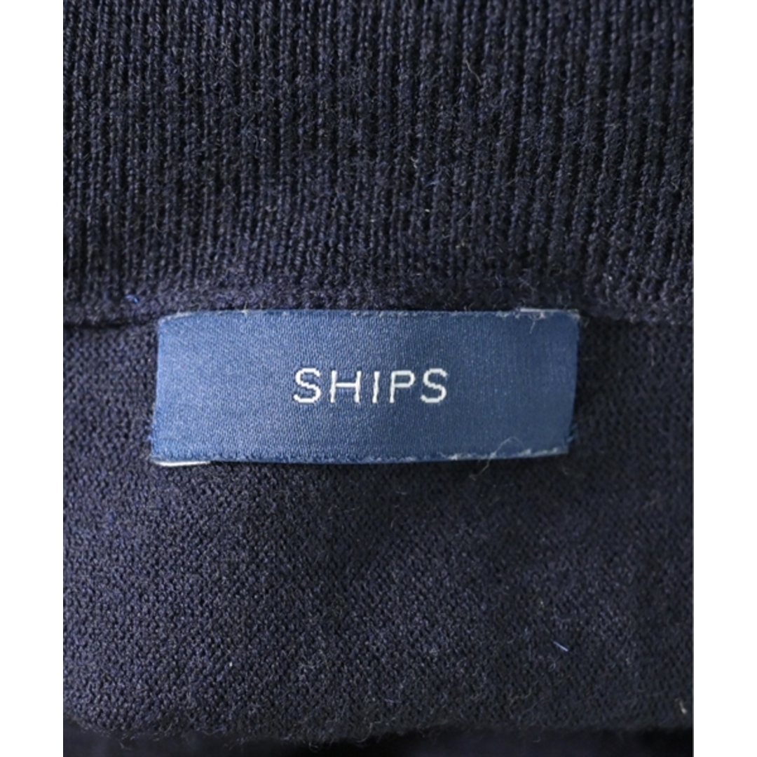 SHIPS(シップス)のSHIPS シップス ワンピース -(M位) 濃紺 【古着】【中古】 レディースのワンピース(ひざ丈ワンピース)の商品写真