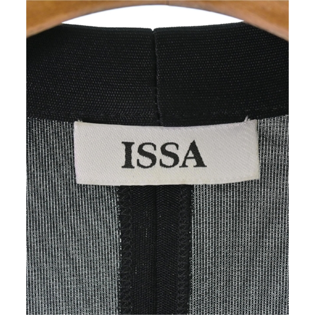 Issa London(イッサロンドン)のISSA LONDON イッサロンドン ワンピース 10(M位) 黒 【古着】【中古】 レディースのワンピース(ひざ丈ワンピース)の商品写真