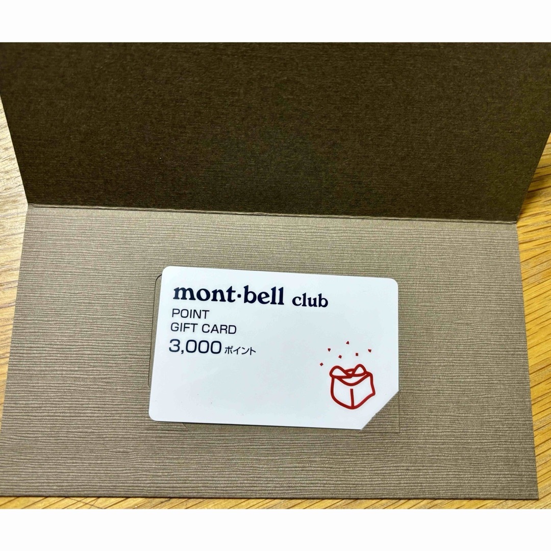 mont bell(モンベル)のモンベル　montbel  ギフトカード 12,000円相当(3000円×4枚) スポーツ/アウトドアのスポーツ/アウトドア その他(その他)の商品写真