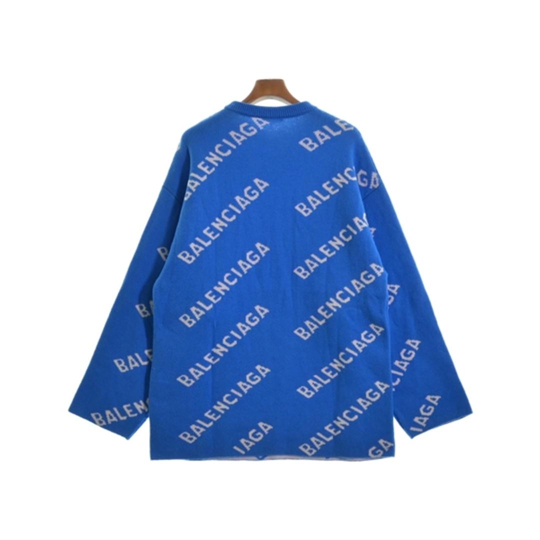 BALENCIAGA - BALENCIAGA バレンシアガ ニット・セーター XS 青x BALENCIAGA - BALENCIAGA バレンシアガ ニット・セーター XS 青x