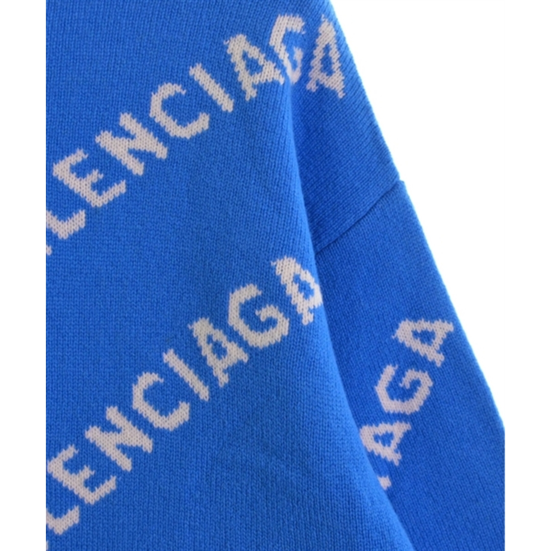 BALENCIAGA - BALENCIAGA バレンシアガ ニット・セーター XS 青x BALENCIAGA - BALENCIAGA バレンシアガ ニット・セーター XS 青x
