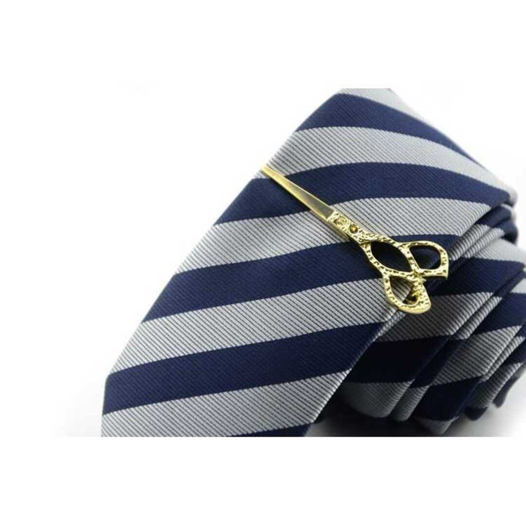 【ハサミ型 ネクタイピン】ゴールド タイピン 鋏 ネクタイ カフスボタン メンズのファッション小物(ネクタイピン)の商品写真