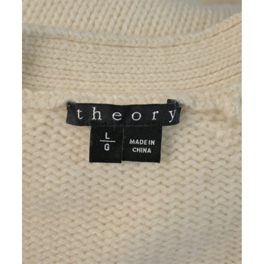 theory(セオリー)のTheory セオリー カーディガン L アイボリー 【古着】【中古】 レディースのトップス(カーディガン)の商品写真