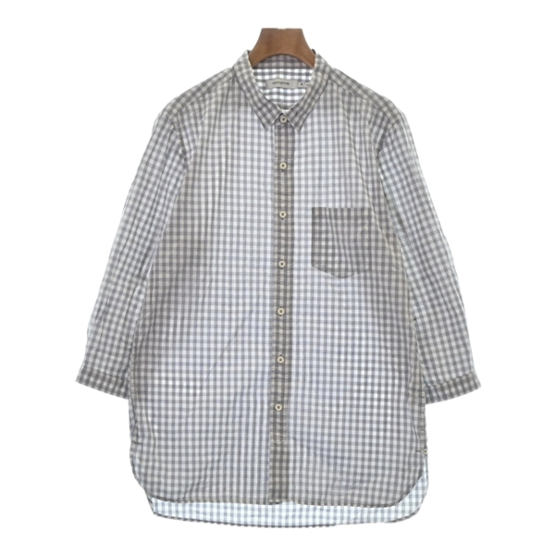 nonnative(ノンネイティブ)のnonnative カジュアルシャツ 2(M位) グレーx白(チェック) 【古着】【中古】 メンズのトップス(シャツ)の商品写真