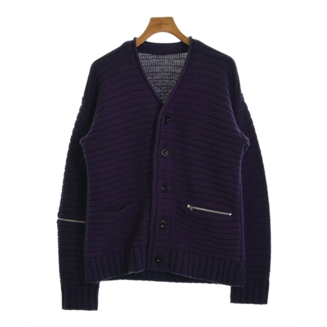 sacai(サカイ)のsacai サカイ カーディガン 1(S位) 紫 【古着】【中古】 メンズのトップス(カーディガン)の商品写真