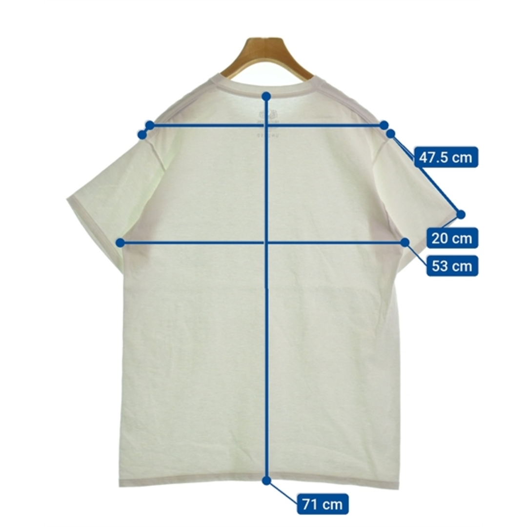 UNUSED(アンユーズド)のUNUSED アンユーズド Tシャツ・カットソー 3(L位) 白 【古着】【中古】 メンズのトップス(Tシャツ/カットソー(半袖/袖なし))の商品写真