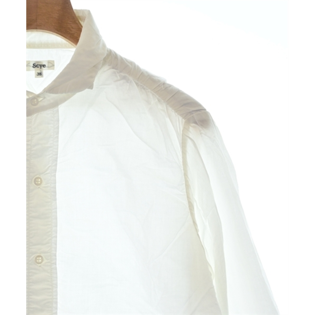 Scye(サイ)のSCYE サイ カジュアルシャツ 38(M位) 白 【古着】【中古】 メンズのトップス(シャツ)の商品写真