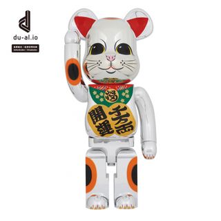 メディコムトイ(MEDICOM TOY)のBE@RBRICK 招き猫 開運・千万両 銀メッキ 1000％(その他)