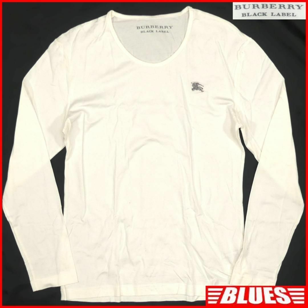 BURBERRY BLACK LABEL(バーバリーブラックレーベル)の廃盤 バーバリーブラックレーベル Tシャツ M ロンT カットソー TJ922 メンズのトップス(Tシャツ/カットソー(七分/長袖))の商品写真