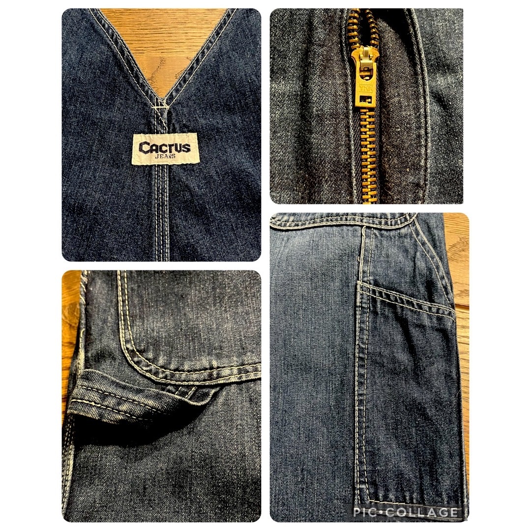 CACTUS(カクタス)の【VINTAGE】CACTUS /DENIM OVERALLS /SIZE:30 レディースのパンツ(サロペット/オーバーオール)の商品写真