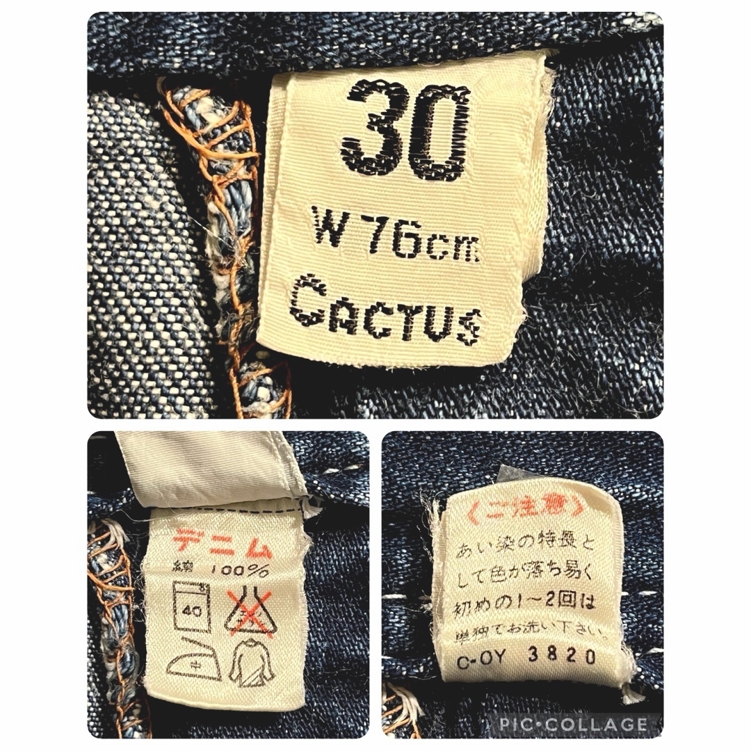 CACTUS(カクタス)の【VINTAGE】CACTUS /DENIM OVERALLS /SIZE:30 レディースのパンツ(サロペット/オーバーオール)の商品写真