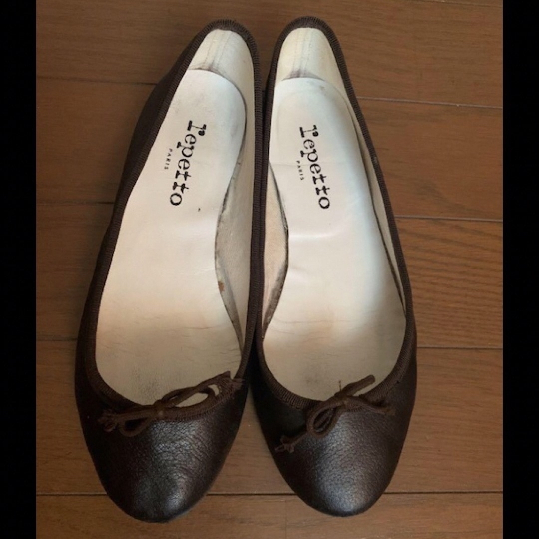 repetto(レペット)の【踵無し 200円割引有】 レペット バレエシューズ 37.5 ダークブラウン レディースの靴/シューズ(バレエシューズ)の商品写真