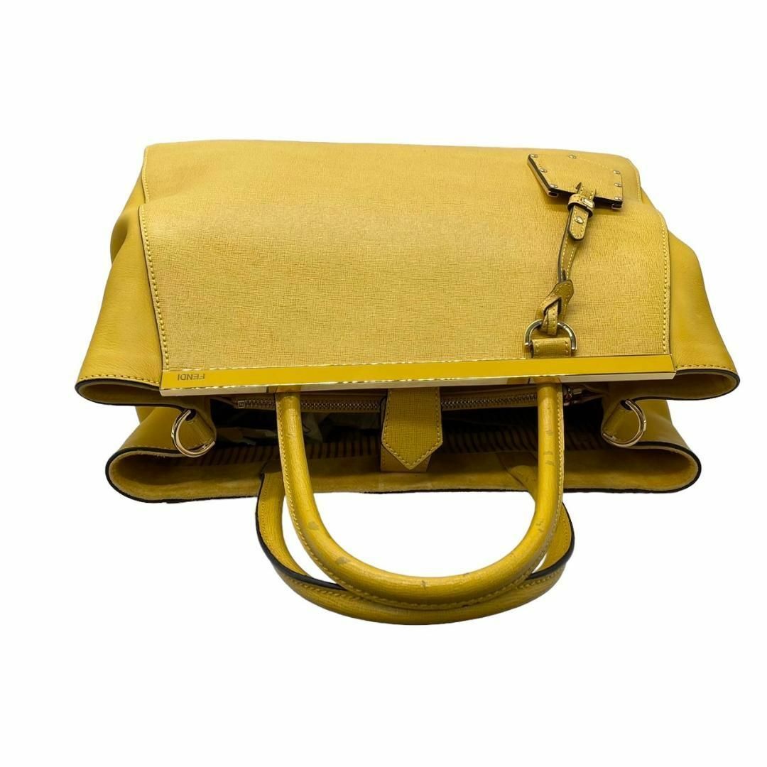 FENDI(フェンディ)の良品　FENDI フェンディ　B4 トゥージュール　2way ハンドバッグ　黄 レディースのバッグ(ハンドバッグ)の商品写真