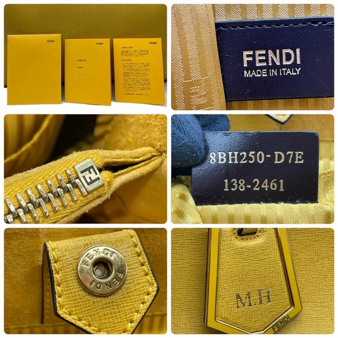 FENDI(フェンディ)の良品　FENDI フェンディ　B4 トゥージュール　2way ハンドバッグ　黄 レディースのバッグ(ハンドバッグ)の商品写真