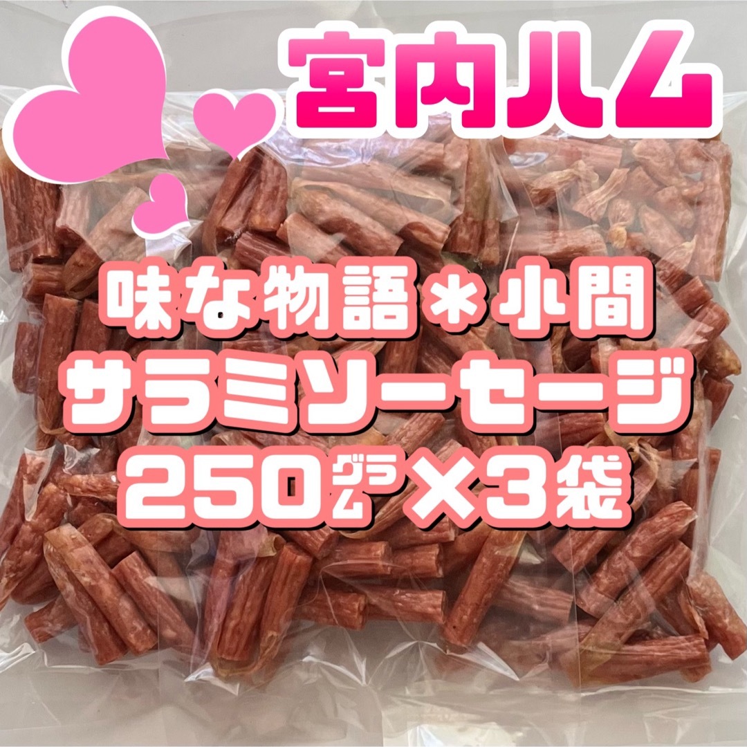 宮内ハム「味な物語」アウトレット　サラミソーセージ（小間） 3袋 食品/飲料/酒の加工食品(その他)の商品写真