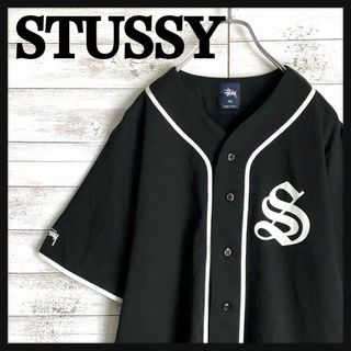 ステューシー(STUSSY)の9114【両面プリント】ステューシー☆定番カラーベースボールシャツ　美品(シャツ)