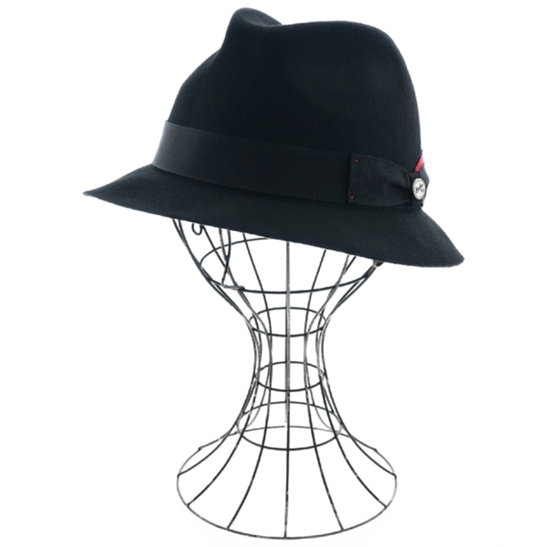 Borsalino(ボルサリーノ)のBorsalino ボルサリーノ ハット L 黒 【古着】【中古】 メンズの帽子(ハット)の商品写真