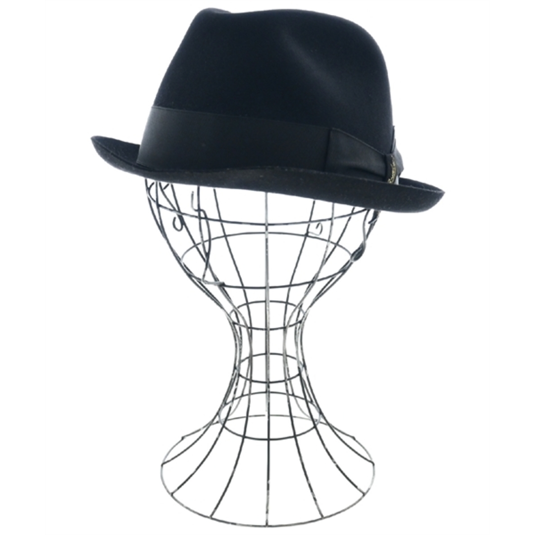 Borsalino(ボルサリーノ)のBorsalino ボルサリーノ ハット 7.125 黒 【古着】【中古】 メンズの帽子(ハット)の商品写真