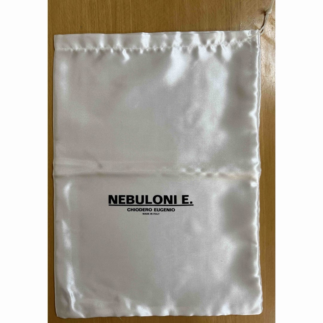 NEBULONI E.(ネブローニ)のNEBULONI E. ネブローニ シューズ袋 白 ホワイト　 レディースのバッグ(ショップ袋)の商品写真