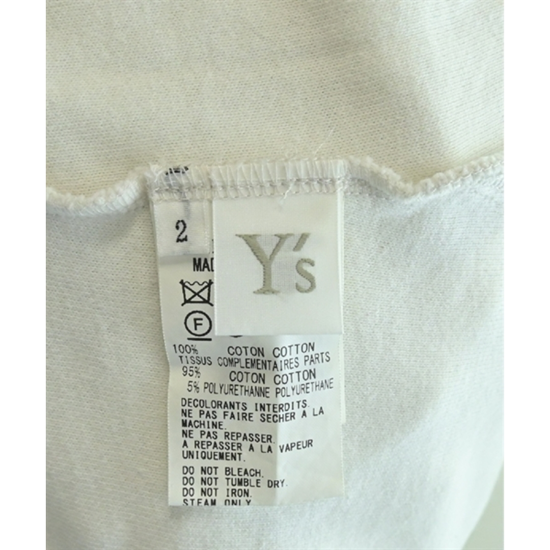 Y's(ワイズ)のY's ワイズ Tシャツ・カットソー 2(S位) アイボリー系 【古着】【中古】 レディースのトップス(カットソー(半袖/袖なし))の商品写真