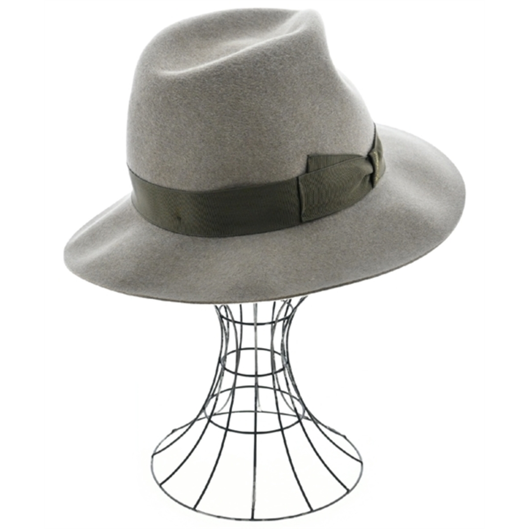 Borsalino(ボルサリーノ)のBorsalino ボルサリーノ ハット 59 ライトグレー系 【古着】【中古】 メンズの帽子(ハット)の商品写真