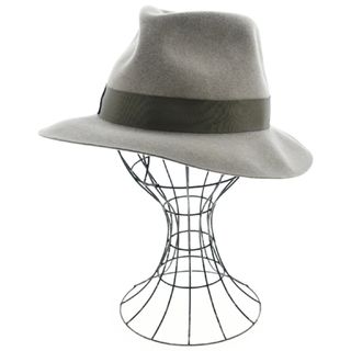 ボルサリーノ(Borsalino)のBorsalino ボルサリーノ ハット 59 ライトグレー系 【古着】【中古】(ハット)