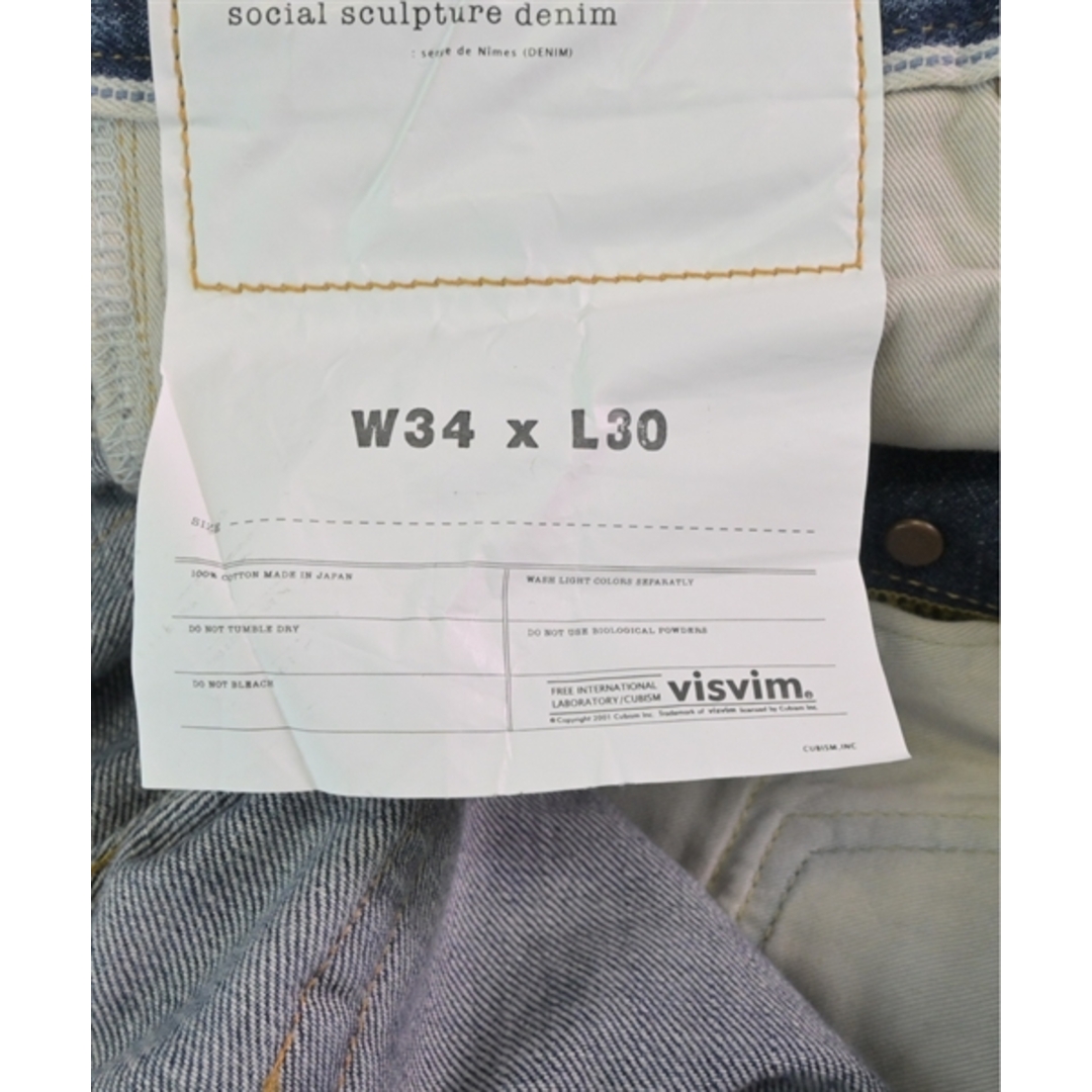 VISVIM(ヴィスヴィム)のvisvim ヴィズヴィム デニムパンツ 34(XL位) 青(デニム) 【古着】【中古】 メンズのパンツ(デニム/ジーンズ)の商品写真