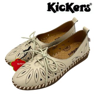 〈新品〉Kickers キッカーズ【24cm】パンチング レースアップ パンプス(ハイヒール/パンプス)