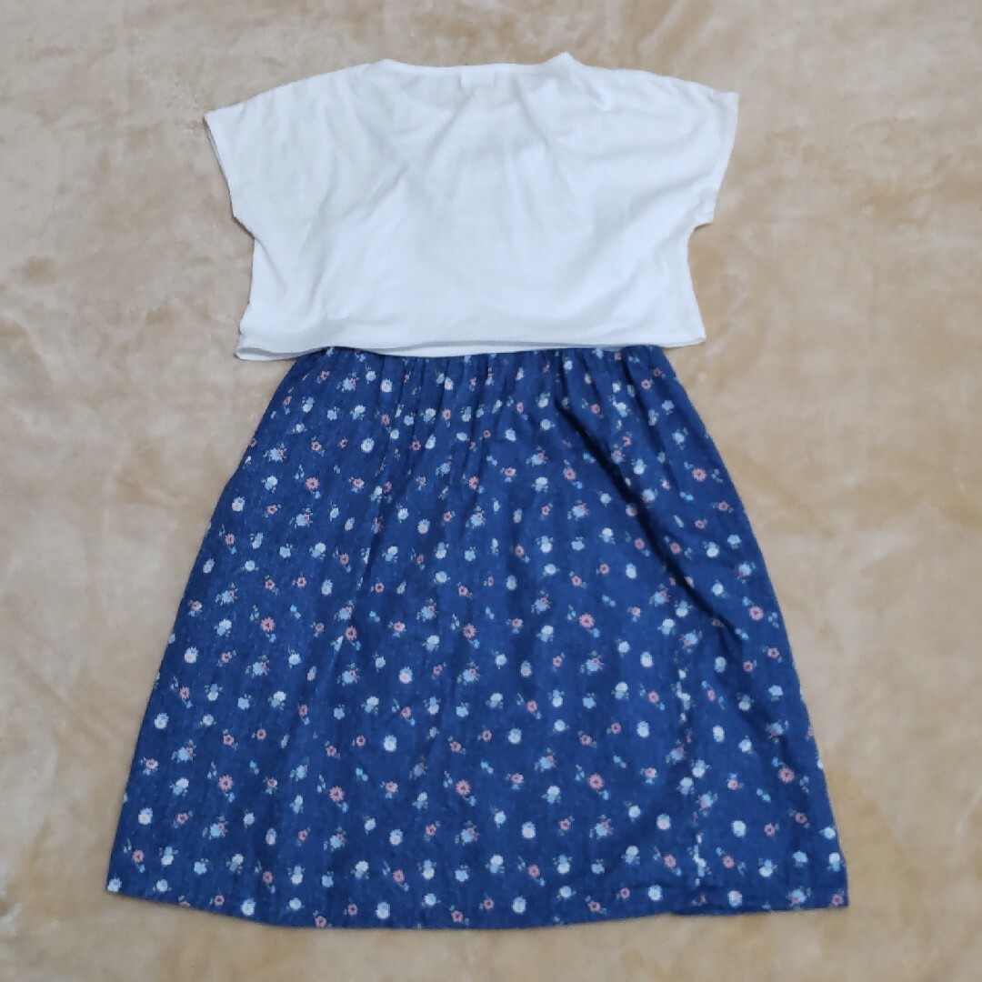 motherways(マザウェイズ)のワンピース　150　女児　２ＷＡＹ　花柄　マザウェイズ キッズ/ベビー/マタニティのキッズ服女の子用(90cm~)(ワンピース)の商品写真