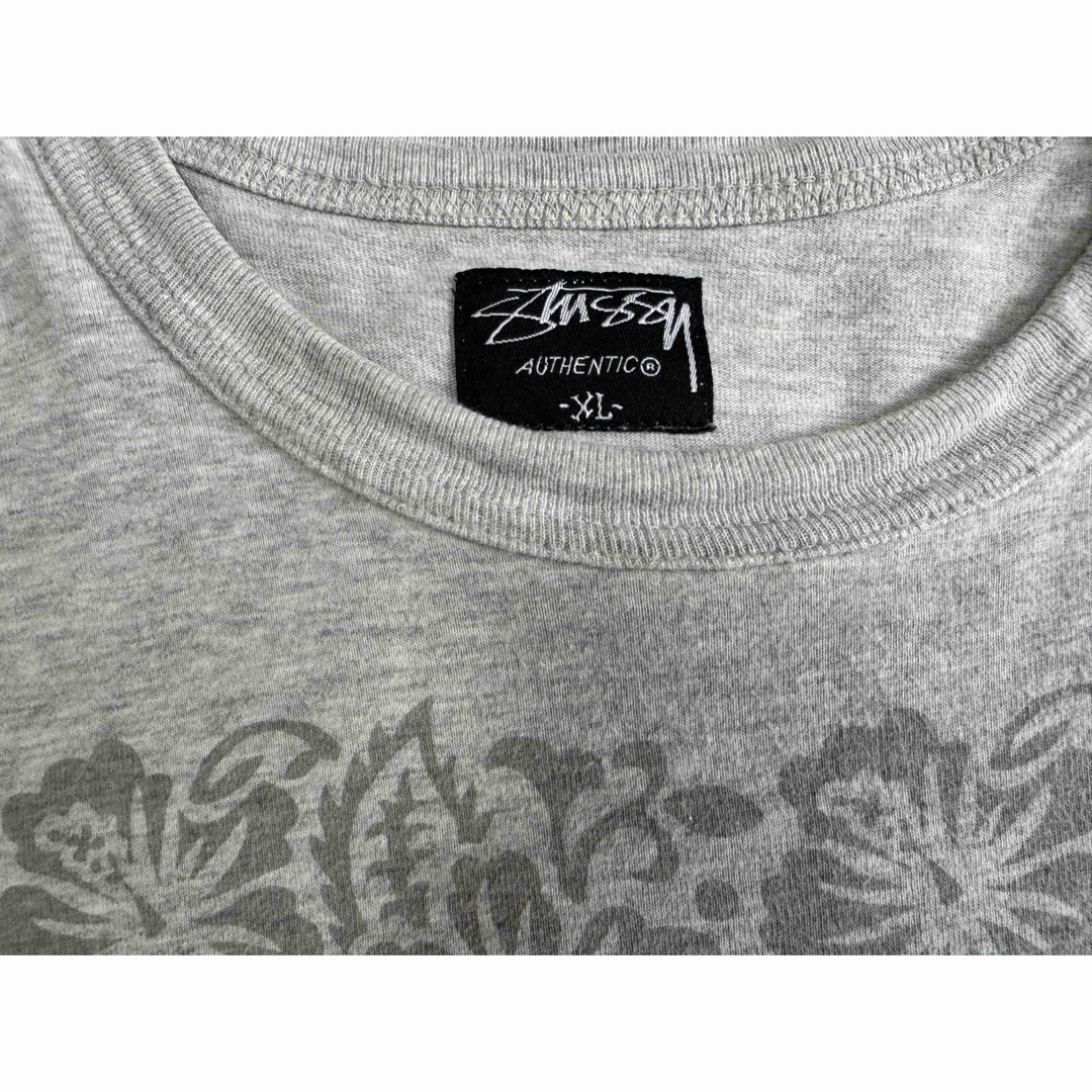 STUSSY(ステューシー)のゴールデンサイズ　ステューシー　胸ポケット付　花柄　ボーダー　ビンテージ　y2k メンズのトップス(Tシャツ/カットソー(半袖/袖なし))の商品写真