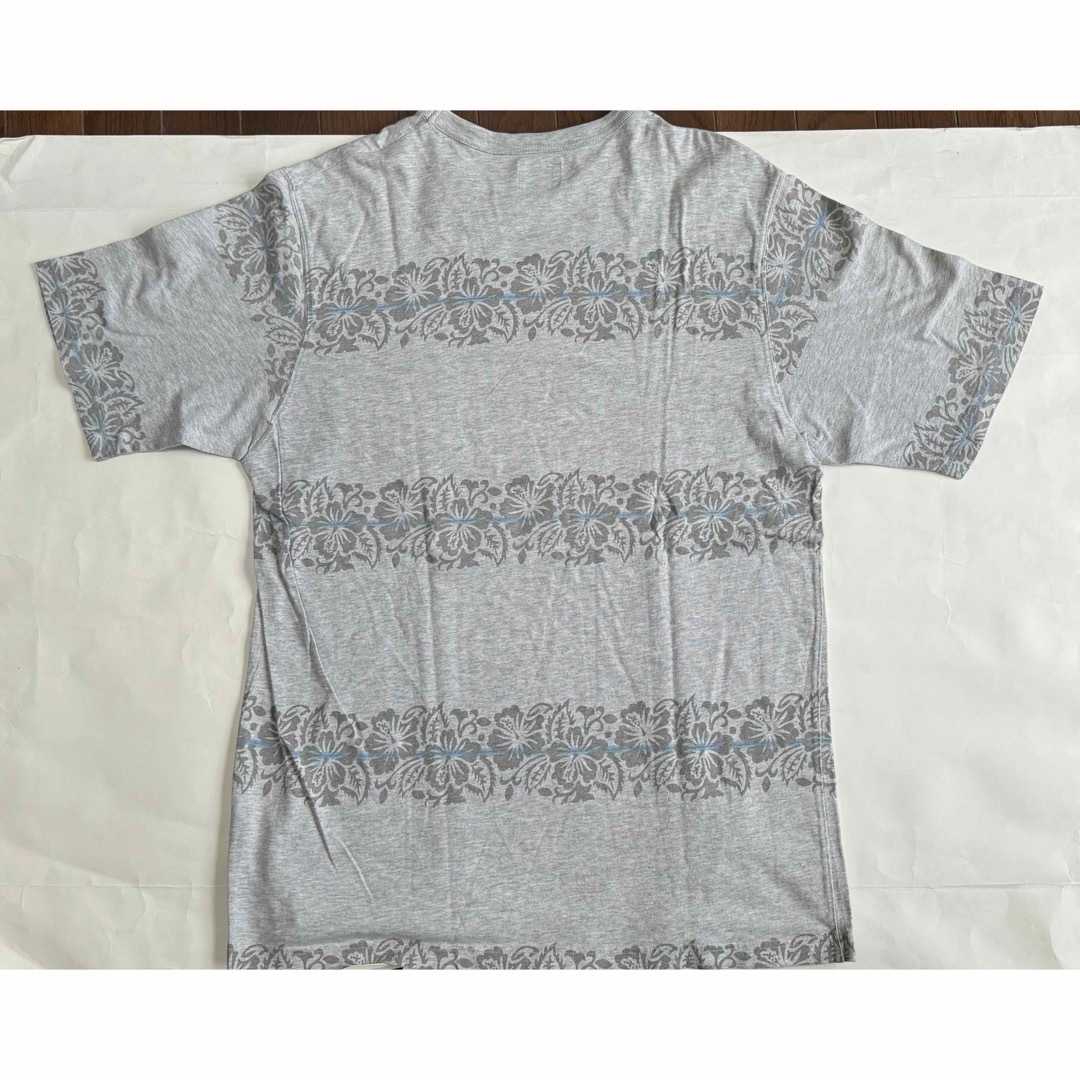 STUSSY(ステューシー)のゴールデンサイズ　ステューシー　胸ポケット付　花柄　ボーダー　ビンテージ　y2k メンズのトップス(Tシャツ/カットソー(半袖/袖なし))の商品写真