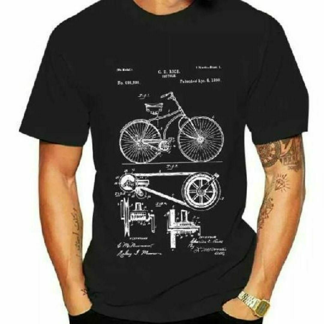 ロードバイク 自転車図面 Tシャツ MTB シマノ105 ヒルクライムスプリン スポーツ/アウトドアの自転車(ウエア)の商品写真