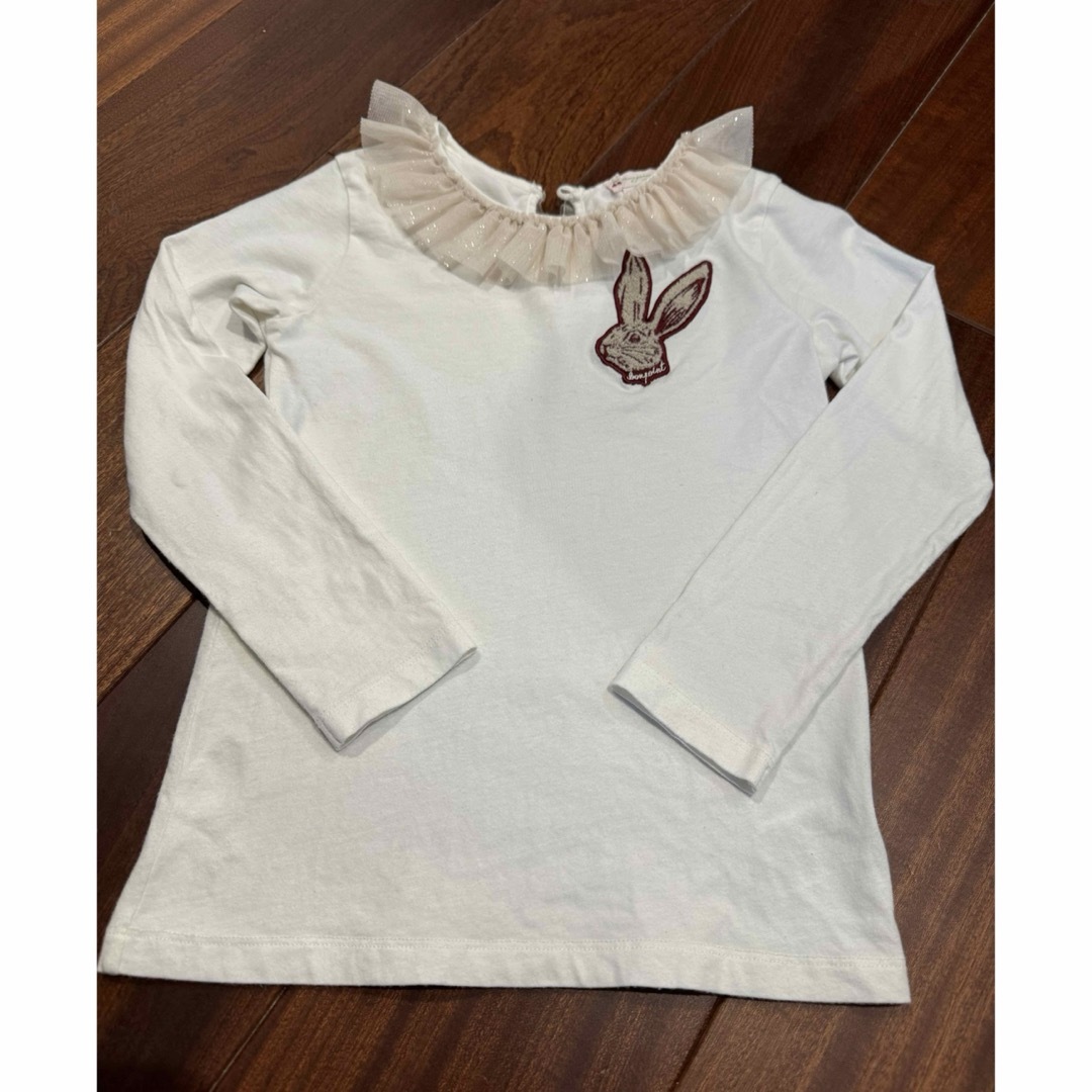 Bonpoint(ボンポワン)のbonpoint ボンポワン 8A ウサギ 長袖Tシャツ キッズ/ベビー/マタニティのキッズ服女の子用(90cm~)(Tシャツ/カットソー)の商品写真