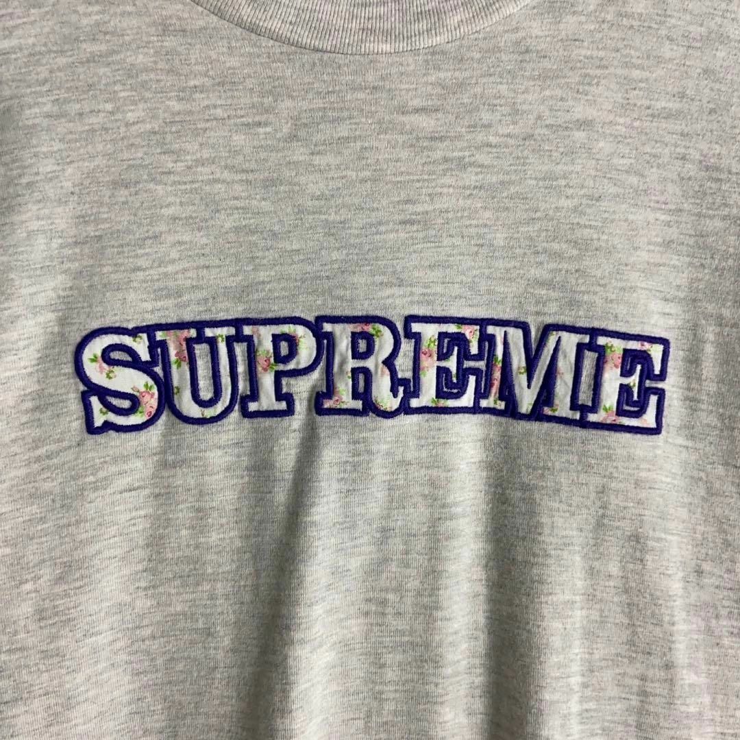 Supreme(シュプリーム)の9092【人気デザイン】シュプリーム☆刺繍ロゴ定番カラーtシャツ　美品 メンズのトップス(Tシャツ/カットソー(半袖/袖なし))の商品写真