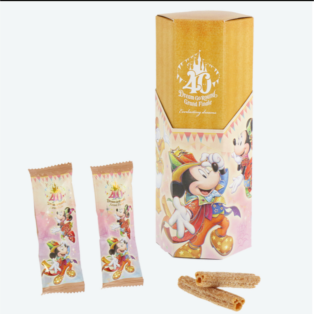 Disney(ディズニー)のやぎさん専用！ディズニー40周年 グランドフィナーレ　チュロススナック二箱 食品/飲料/酒の食品(菓子/デザート)の商品写真