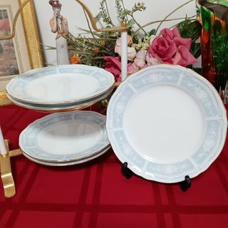 ノリタケ(Noritake)のNORITAKE ノリタケレースウッド ケーキプレート  16.5cm 5枚(食器)