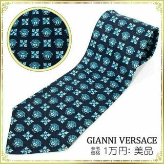 ジャンニヴェルサーチ(Gianni Versace)の【全額返金保証・送料無料】ジャンニヴェルサーチのネクタイ・正規品・美品・小紋総柄(ネクタイ)