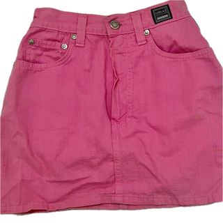 VERSACE - 美品 ヴェルサーチ zip ミニスカート 2way リバーシブル M VERSACE - 美品 ヴェルサーチ zip ミニスカート 2way リバーシブル M