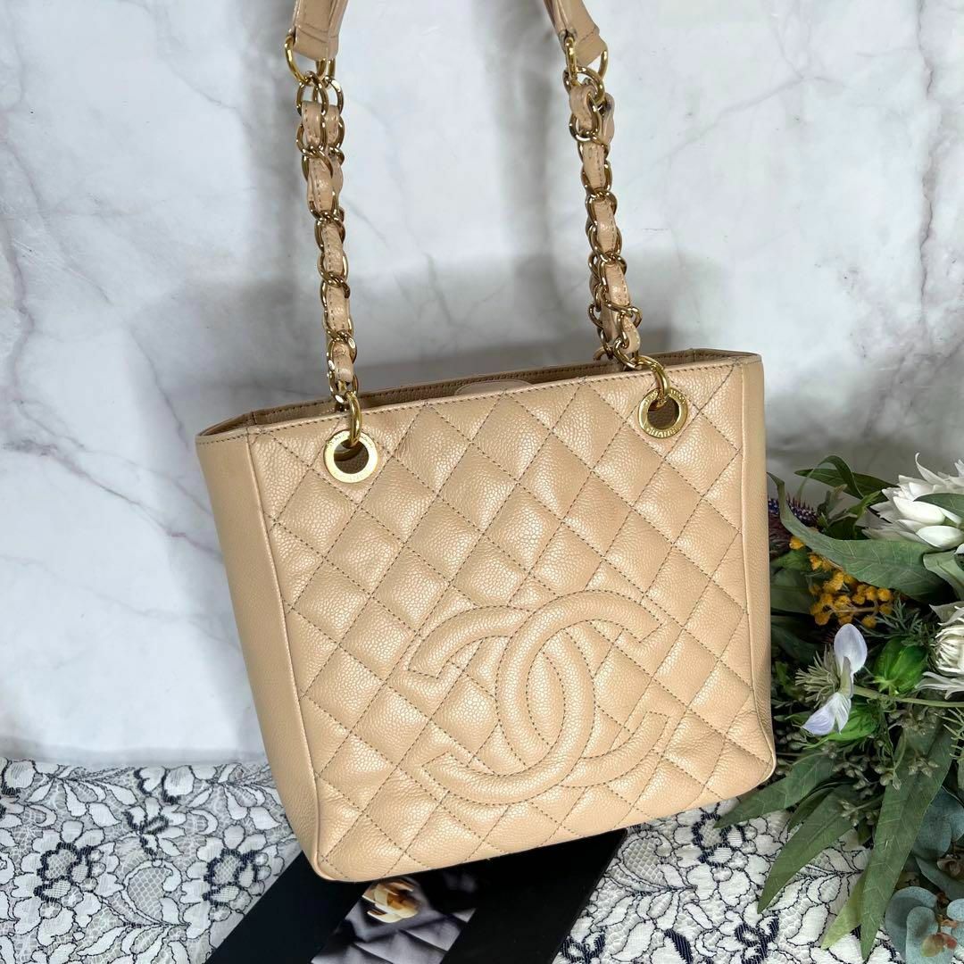 CHANEL(シャネル)のCHANEL シャネル【美品】PST キャビアスキン チェーンショルダーバッグ レディースのバッグ(ショルダーバッグ)の商品写真