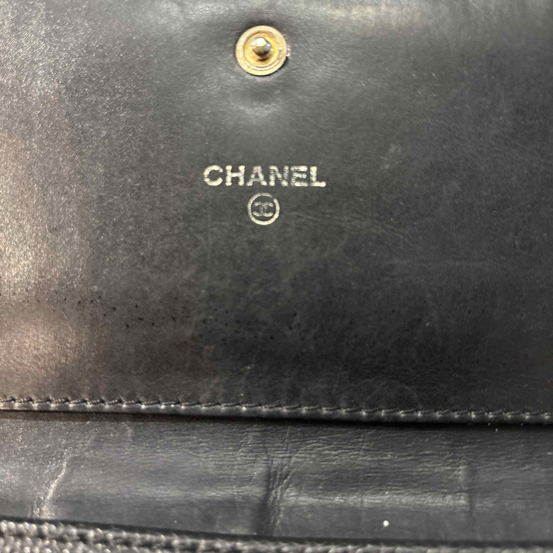 CHANEL(シャネル)の激安ココシャネルキャビアスキン#シャネルロングウォレットブラック長財布ココマーク レディースのファッション小物(財布)の商品写真