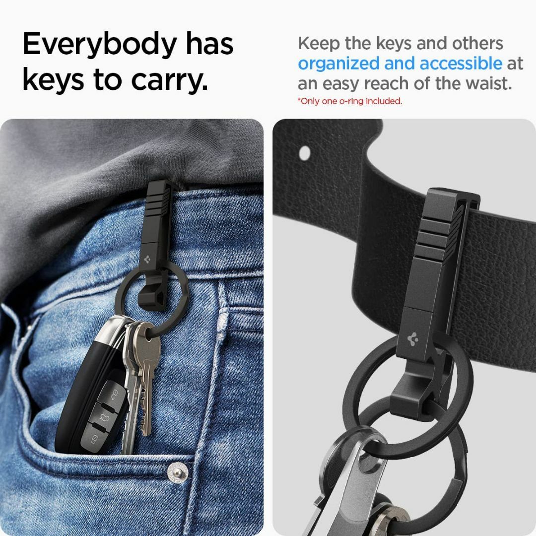【色: ブラック】[Spigen] Universal Key Holder M メンズのバッグ(その他)の商品写真