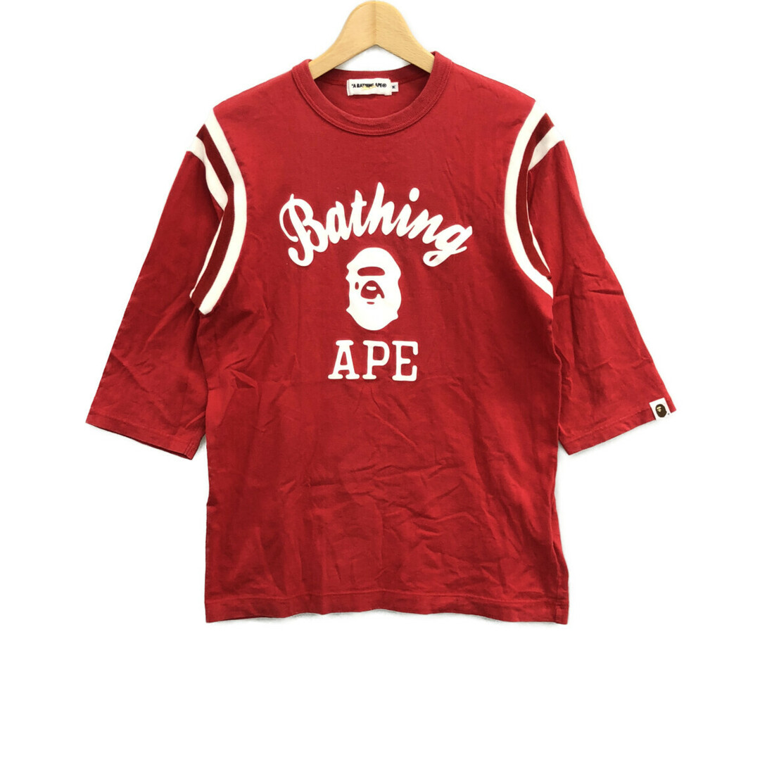 A BATHING APE(アベイシングエイプ)のアベイシングエイプ A BATHING APE 七分袖Tシャツ メンズ M メンズのトップス(Tシャツ/カットソー(半袖/袖なし))の商品写真