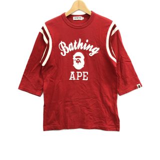 アベイシングエイプ(A BATHING APE)のアベイシングエイプ A BATHING APE 七分袖Tシャツ メンズ M(Tシャツ/カットソー(半袖/袖なし))