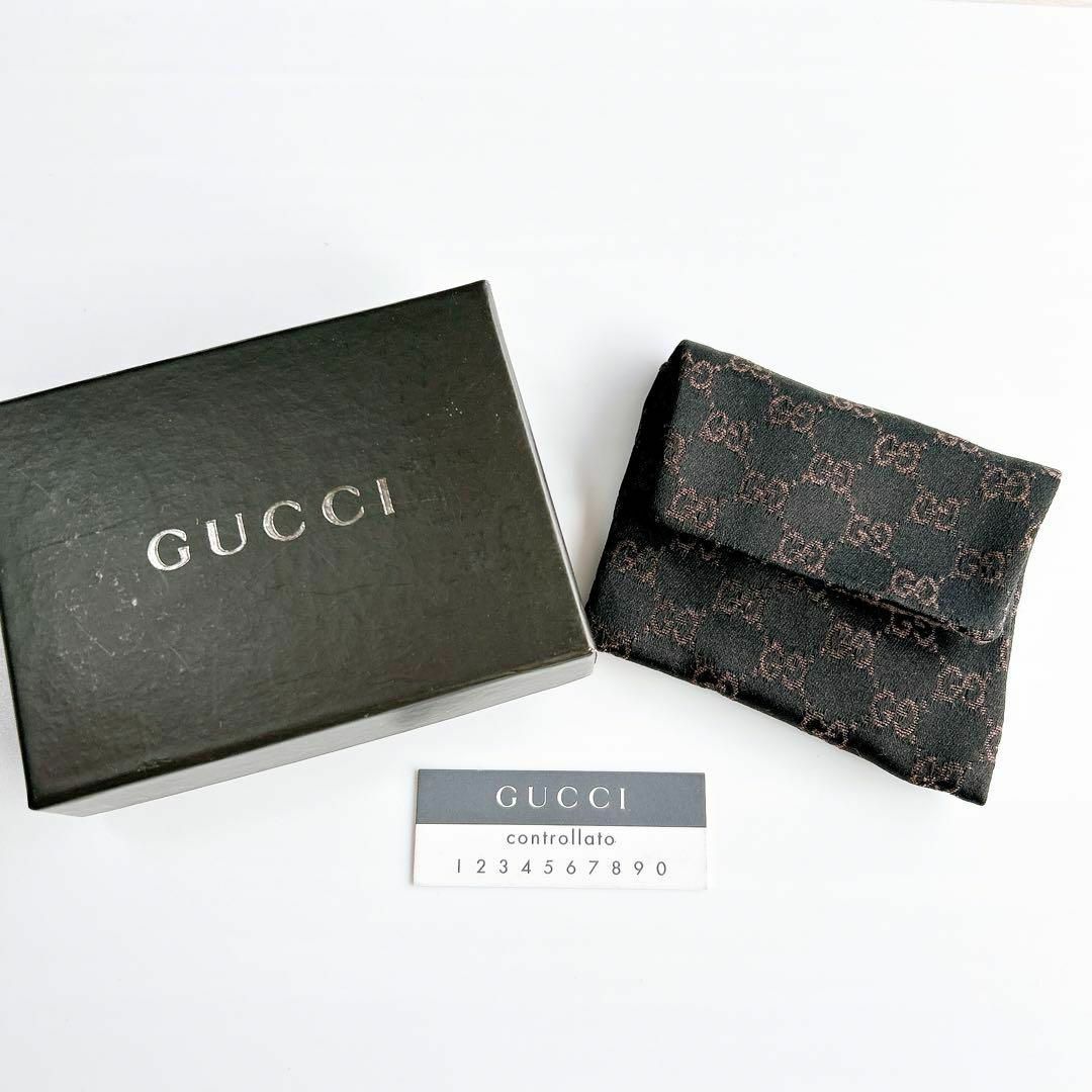 Gucci(グッチ)の【希少】メンズ GUCCI グッチ キーホルダー キーリング  ブラック ケース メンズのファッション小物(キーホルダー)の商品写真