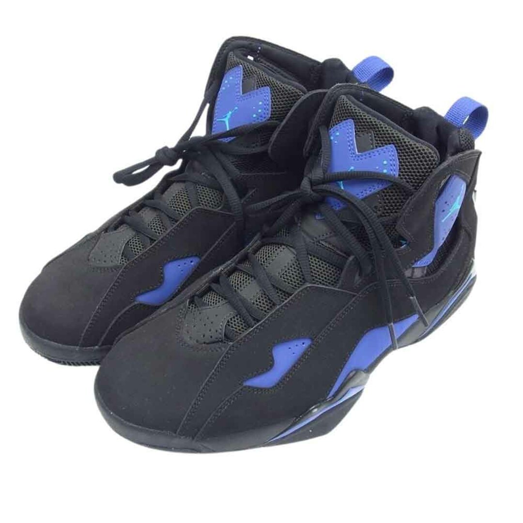 NIKE AIR JORDAN ナイキ ジョーダン スニーカー 342964-040 True Flight トゥルー フライト Black Blue Lagoon ブラック ブルー ラグーン ハイカット スニーカー ブラック系 パープル系 26.5cm【極上美品】【中古】 メンズの靴/シューズ(スニーカー)の商品写真