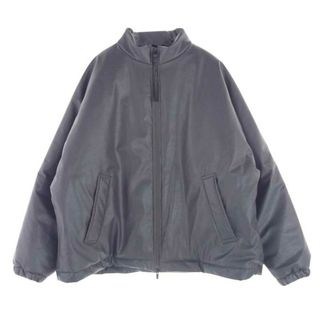 エヌハリウッド(N.HOOLYWOOD)のN.HOOLYWOOD エヌハリウッド ジャケット 22AW 2222-BL02-018 peg フェイクレザー プリマロフト 中綿 ドルマンスリーブ ショート ブルゾン スタンドカラー ジャケット グレー系 42【中古】(その他)