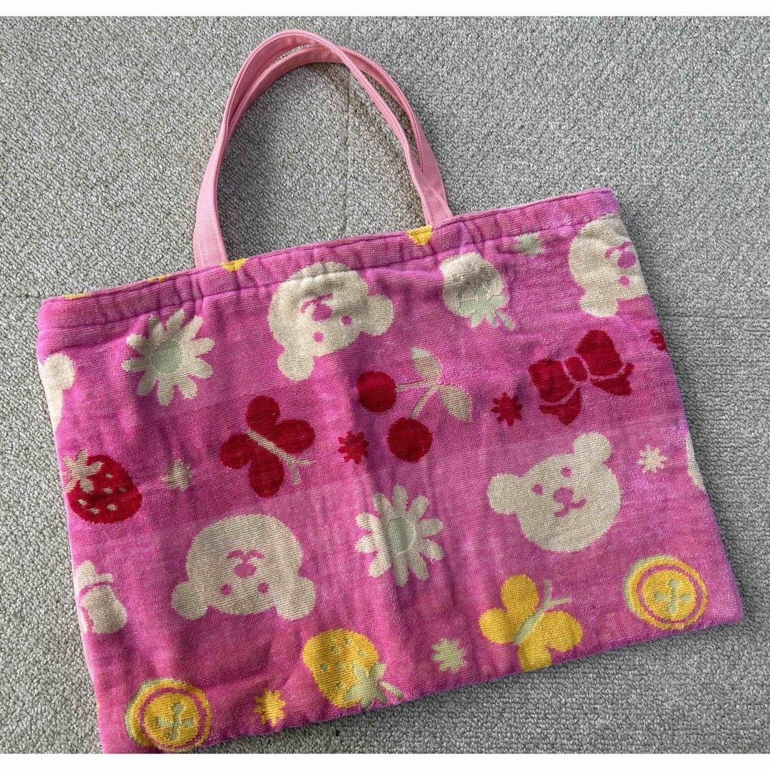 【未使用】ピンク　レッスンバッグ キッズ/ベビー/マタニティのこども用バッグ(レッスンバッグ)の商品写真