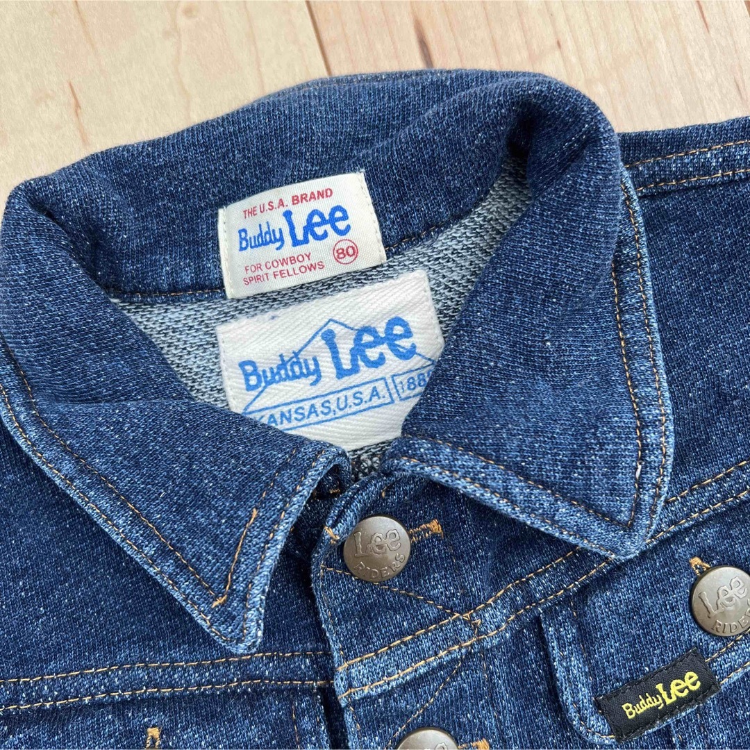 Buddy Lee(バディーリー)のbuddy Lee コットンデニムジャケット　80 キッズ/ベビー/マタニティのベビー服(~85cm)(ジャケット/コート)の商品写真