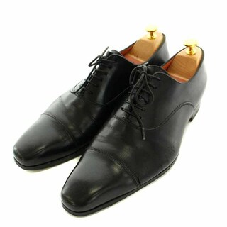 サントーニ(Santoni)のSANTONI ビジネスシューズ レザー レースアップ ストレートチップ 黒(ドレス/ビジネス)