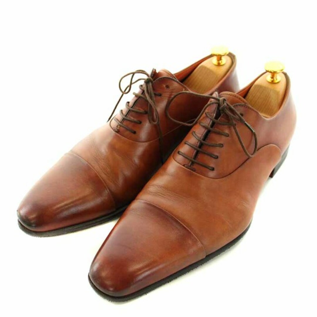 Santoni(サントーニ)のSANTONI ビジネスシューズ レザー レースアップ ストレートチップ 茶 メンズの靴/シューズ(ドレス/ビジネス)の商品写真